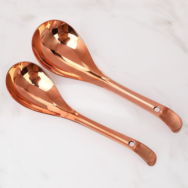 NN0I纯铜锅铲紫铜汤勺家用火锅铜汤勺漏勺饭勺子炒菜煎铲长柄大号