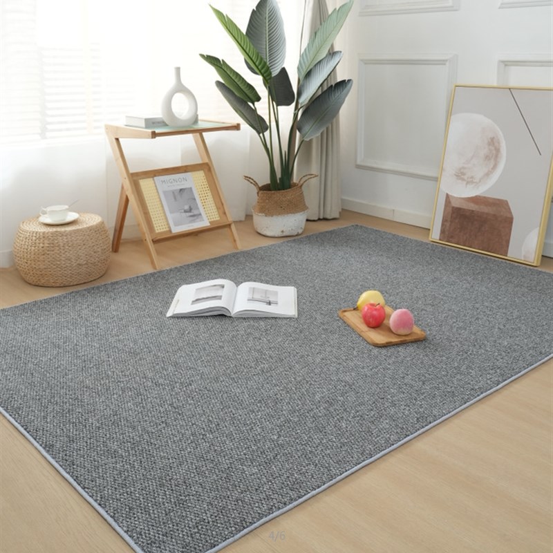 家用简约地垫客厅阳台菠萝圈剑麻毯厂家供应可水洗易打理防猫抓垫