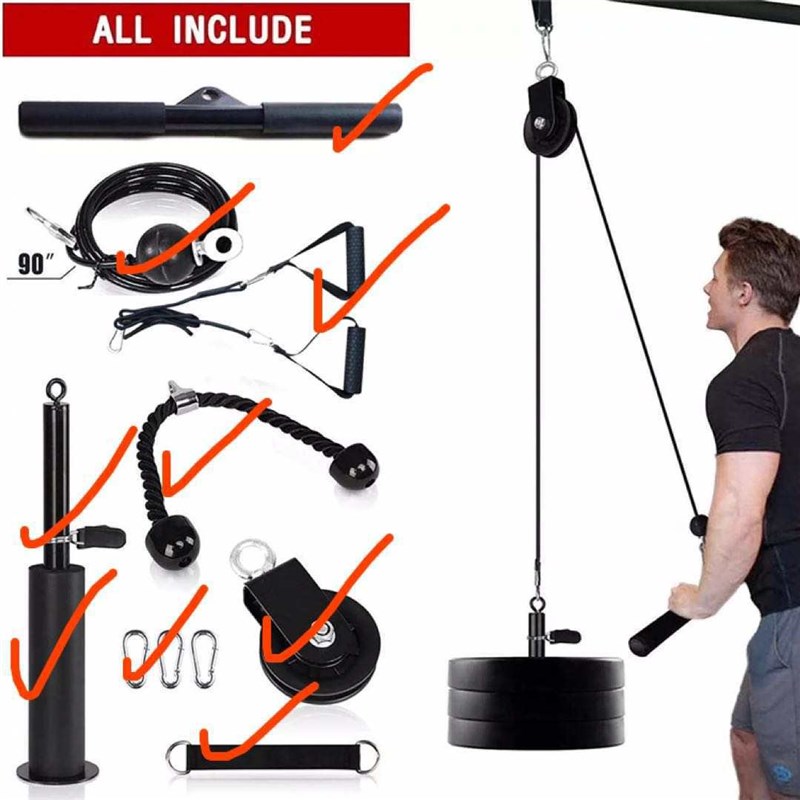 客户自己搭配一根2.3米钢丝绳+转换套+夹子