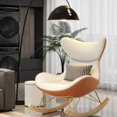 北欧轻奢摇椅懒人沙发可躺可睡摇摇椅客厅龙虾椅躺椅阳台家用休闲