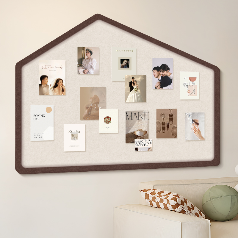 儿童房毛毡墙贴照片墙背景板软木板背景墙留言板家用墙面装饰自粘