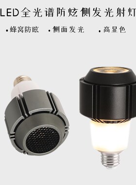 全光谱高显色聚光边光防眩射灯led餐饮吊灯火锅店专用螺口E27灯泡