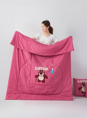 特大码180*220四季款空调被抱枕被子两用午睡枕头被汽车载办公室