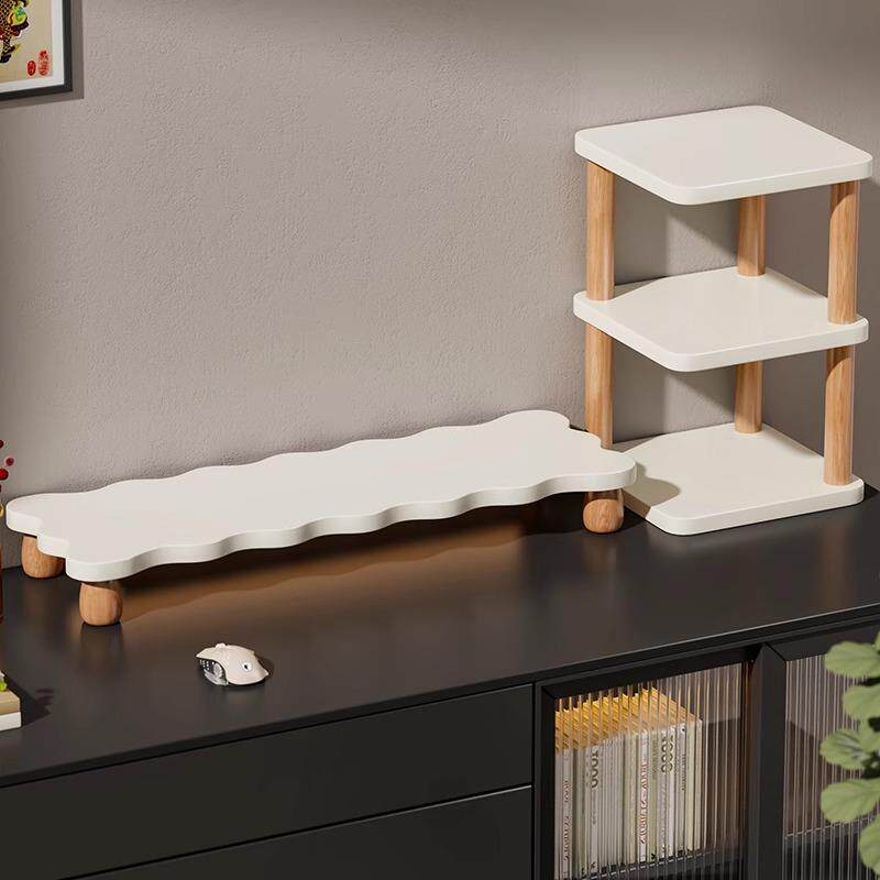 电脑架台式显示器屏底座支架办公室桌面笔记本放置台收纳架子