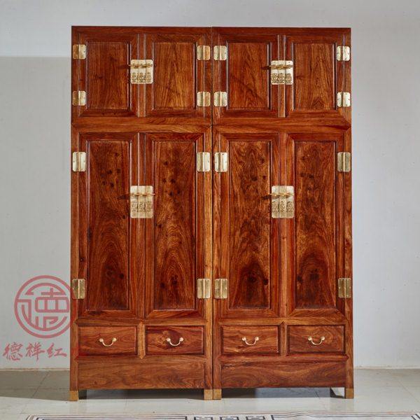 红木家具顶箱柜新中式刺猬紫檀素面独板衣柜花梨木卧室实木衣橱,住宅家具,顶箱柜,淘宝优惠券,粉丝福利购,淘宝优惠卷