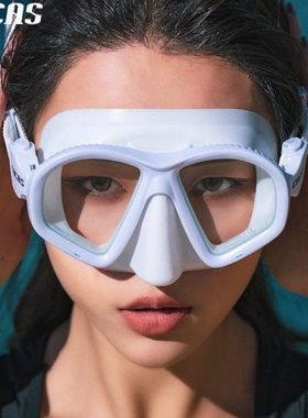 COCAS水肺小容积大视野防雾潜水面镜自由深潜专业装备