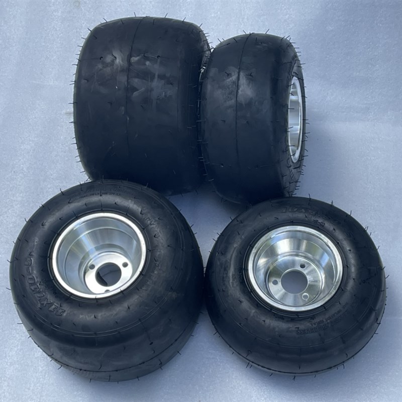 四轮漂移卡丁车场地摩托10x4u.50-5 11X7.10-5寸轮胎亮色铝轮毂