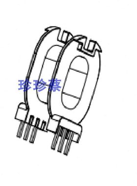 ATQ17变压器骨架卧式3+3针