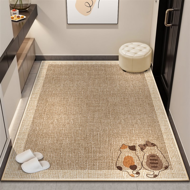 入户门进门地垫2j025新款入户可擦免洗门垫高级感门地垫可裁剪地