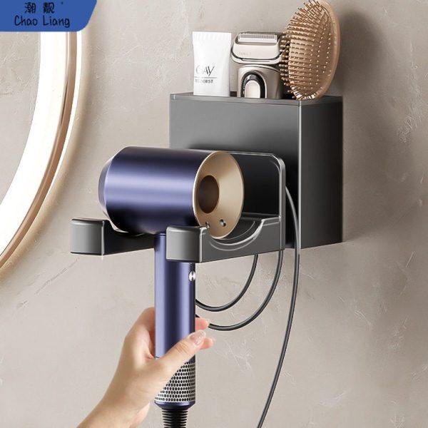 吹风机置物架免打孔卫生间挂壁式浴室懒人电吹风筒收纳挂架支壆癳,家庭/个人清洁工具,吹风机置物架,淘宝优惠券,粉丝福利购,淘宝优惠卷
