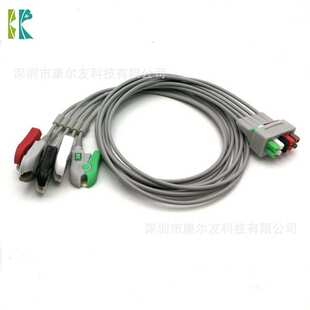 E9008LA马奎五导扣式心电导联线VS型导联线VS 型一体导联线