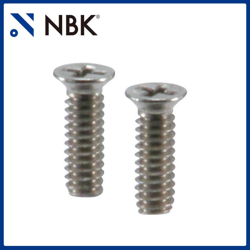 NBK SNZFS精密仪器用埋头小螺钉不锈钢十字槽非标头配件厂家直供