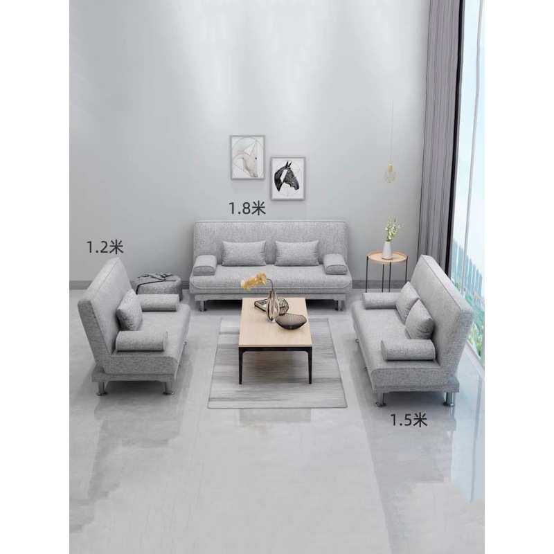 沙发床两用简易可折叠多功能双人三人小户型客厅租房懒人布艺沙发