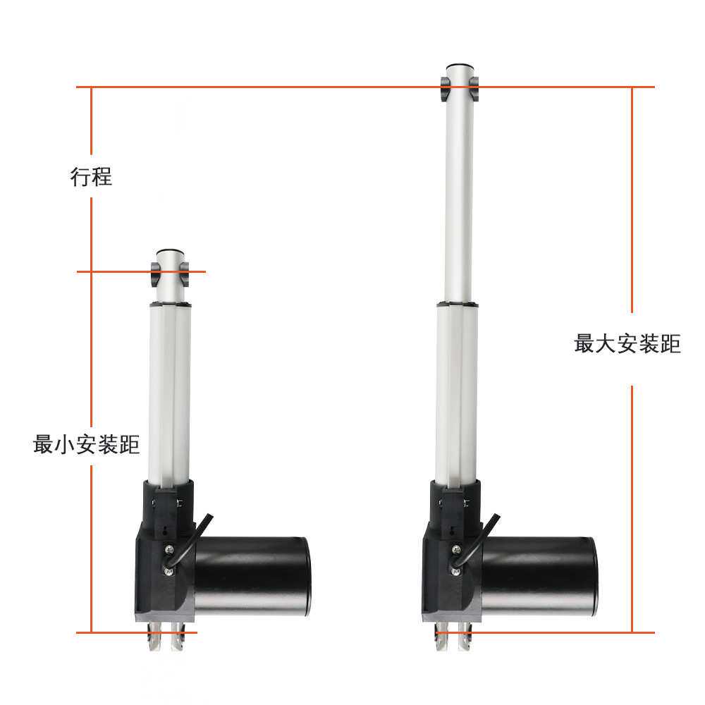 350mm电动升降杆升降床推杆按摩椅升降梯升降舞台面升降电动推杆
