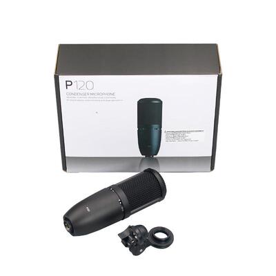 P书120电容克录风音棚主播耳机麦直播有声专用唱歌K85163话筒降噪