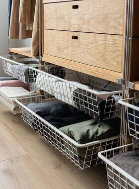 无即所有式日落地木衣帽架实卧室70731开放衣柜玄关收纳不锈钢挂