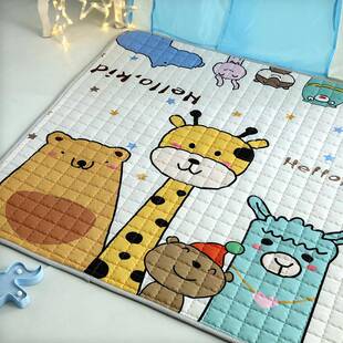 可爱童加厚帐篷地儿垫S1爬棉质餐垫子儿童客厅野地板爬垫可机洗