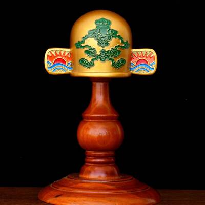 件黄摆件书创意摆桌状元E234C-1帽铜状到黄铜