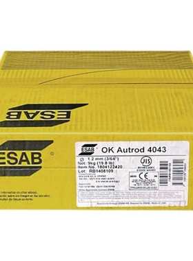 瑞典伊萨OK Tigrod 4043铝合金焊丝 ER4043铝硅焊丝 量大详谈