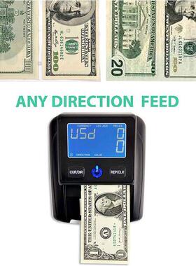 A元L-10A小型便携式美欧元验钞3机验钞仪鉴伪无品牌/真假可带电池