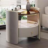 新款 235 轻奢实木头代简约卧室简易床储物柜高级现感床边柜柜子MK