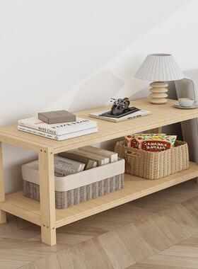 理实木置物架PQZ落地鞋多层整架书架床头柜收纳厨房卧架室桌子木