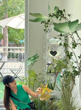 真丝蝴蝶道澳景装饰婚庆纸户艺蝴蝶外橱窗造景蝶打卡具白色蝴SYK