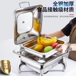 304餐炉不锈钢自助餐炉熟食物菜品电热液压布菲炉酒店早餐保温锅