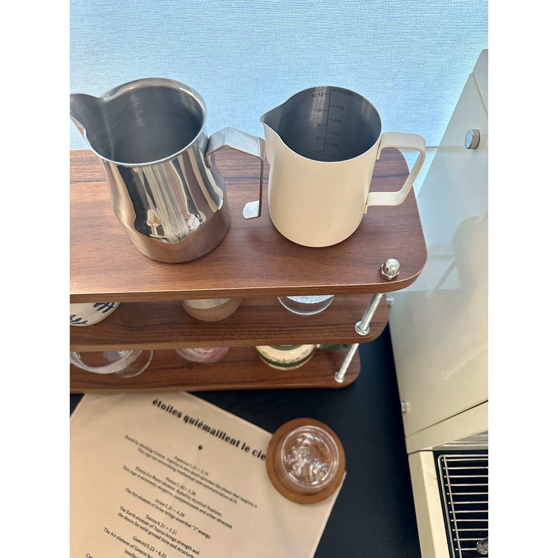 中古可调节实木咖啡杯马克杯置物架餐边柜吧台咖啡角器具展示杯架