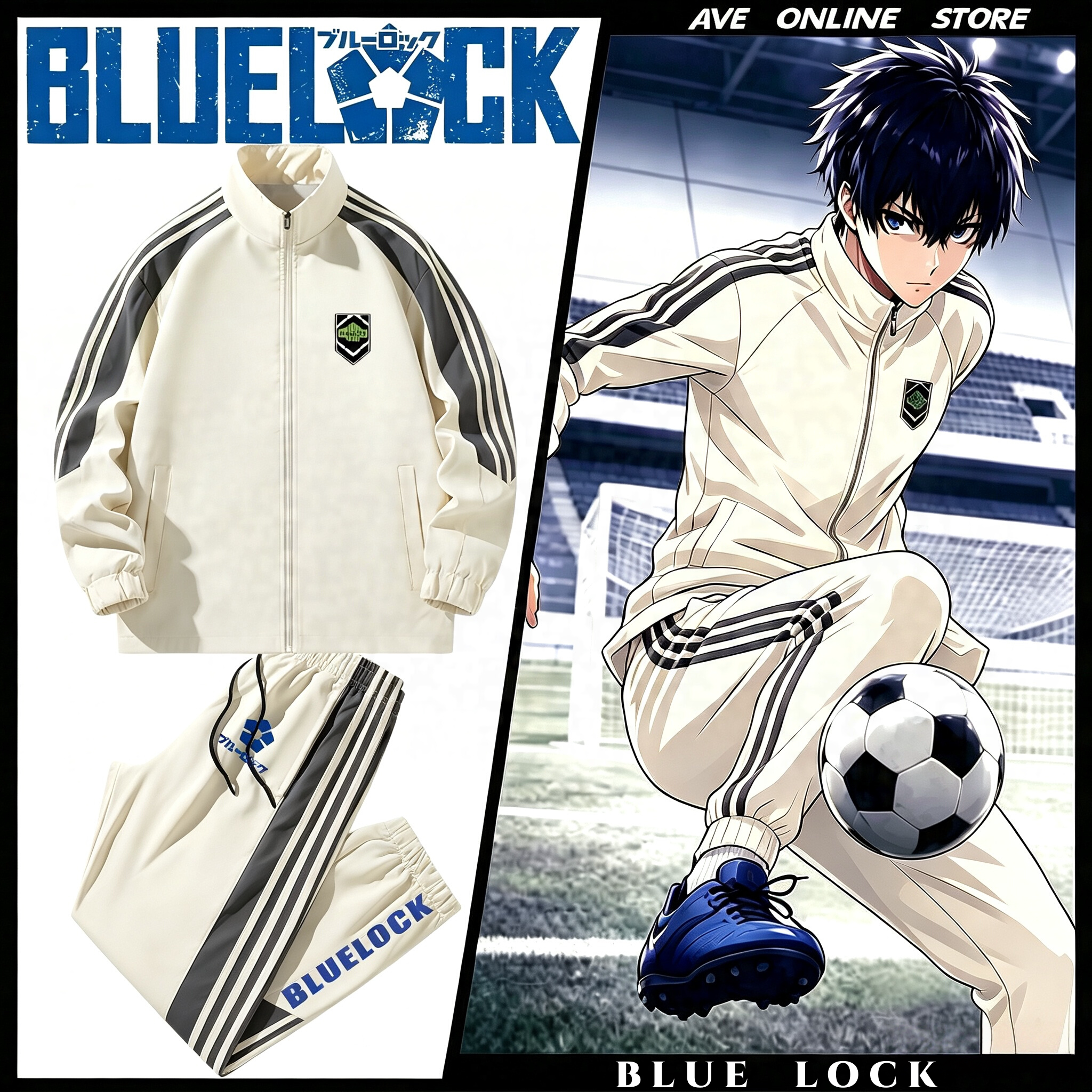 BLUELOCK蓝色监狱蓝锁夹克长裤