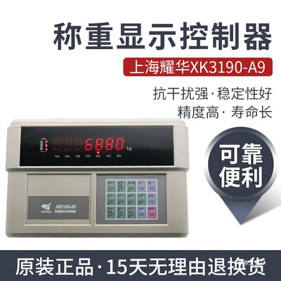 上海耀华XK3190-A9+P仪表称重显示器A9打印仪表电子秤地磅仪金烨