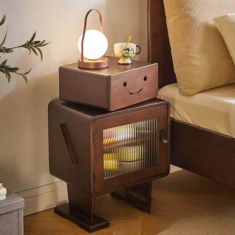 实木床头柜卧室储物收纳柜床边置物柜客厅边柜创意可爱机器人柜子,模玩/动漫/周边/娃圈三坑/桌游,模型制作工具/辅料耗材,淘宝优惠券,粉丝福利购,淘宝优惠卷