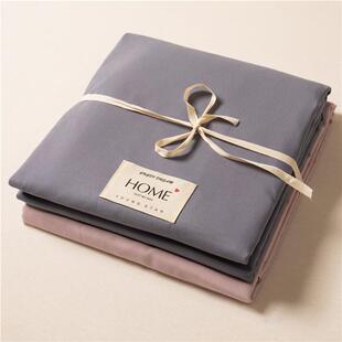 地摊跑量化纤水洗棉四件套简约素色北欧风床单被套三件套外贸跨境