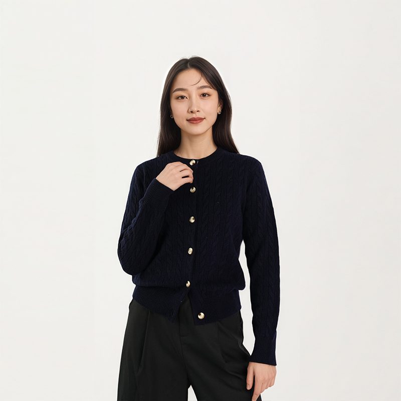 【甜甜粉丝专享】100%绵羊毛秋冬新款女士羊毛衫  1N6307