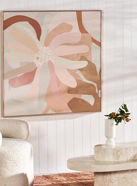 花北欧QB202307ins风风花卉装饰画抽象艺术挂画奶油落卧蔓室简约