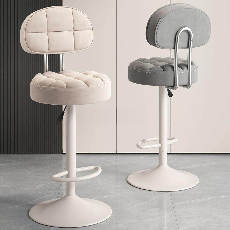 吧台椅高脚凳子靠背可升降旋转吧凳家用酒吧椅子收银柜台圆凳转椅