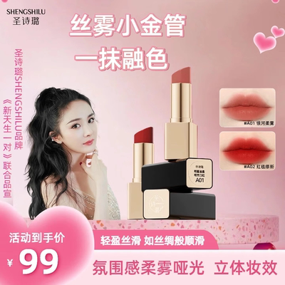 圣诗璐口红明星丝柔哑光口红唇彩