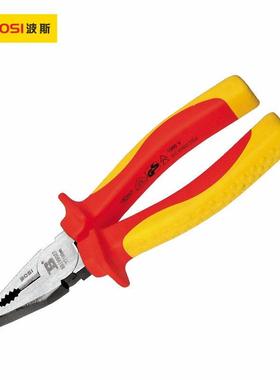 波斯工具铬钒钢VDE绝缘耐压钢丝钳耐压1000VBS199027BS199028
