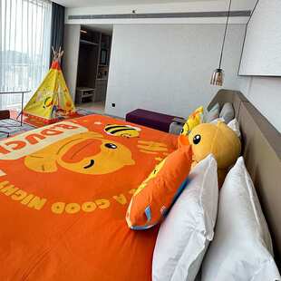 儿童主题套房家具酒店沙发圆几床屏全套设计民宿别墅家具工程案例