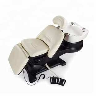 明美电动洗头床升降旋转头皮护理高端理发发廊洗护一体冲水床