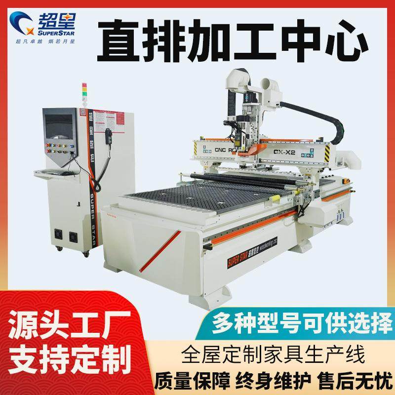 全自动数控密度板切割设备木工板式家具雕刻直排换刀加工中心,五金/工具,机床,淘宝优惠券,粉丝福利购,淘宝优惠卷