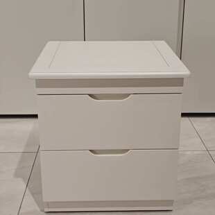 简约床边保险柜隐藏感应解锁格带私房钱新中式暗格卧室床头柜实木