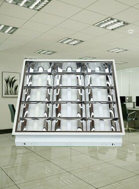 老式led格栅灯600 600嵌入式灯盘矿棉板石膏板吊顶灯96x32x126