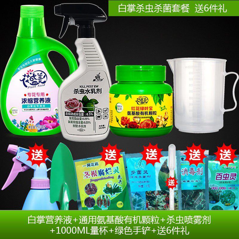 白掌花专用营养液红掌粉掌家用植物通用花肥室内叶子发黄盆栽肥料