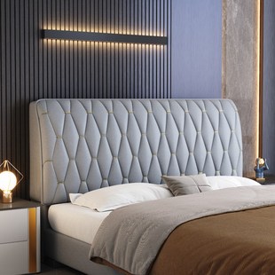 现代风格 床上用品科技布防尘床头罩免洗加厚防撞床头垫床头布套罩