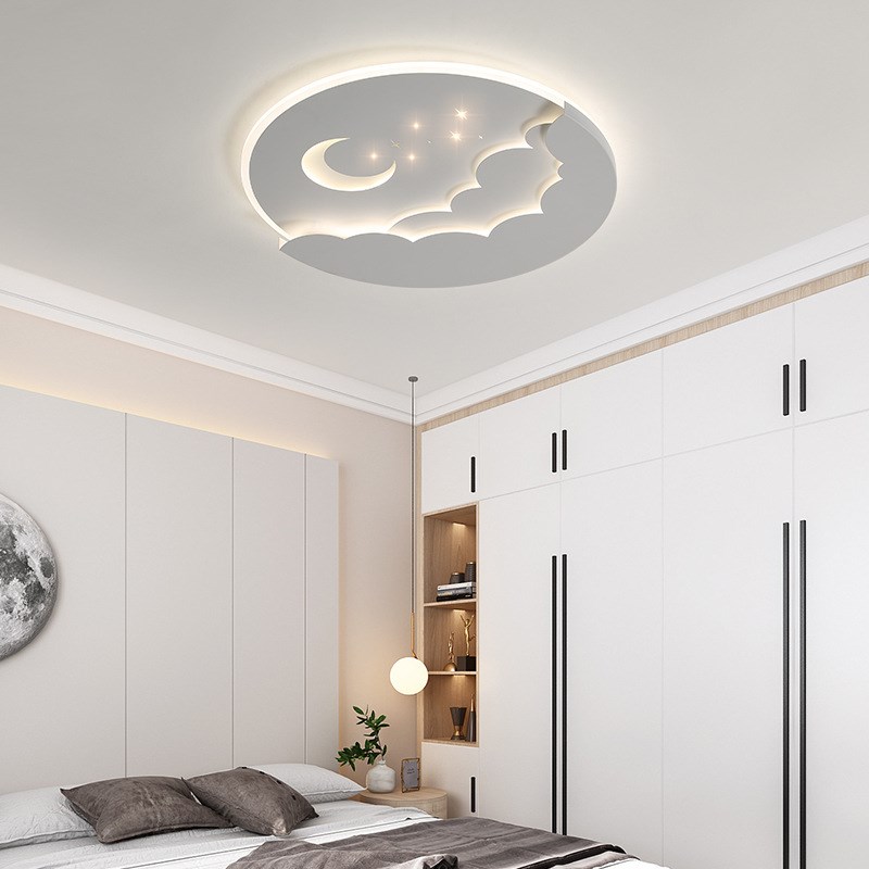 圆形卧室主灯高i级感现代轻奢温馨浪漫书房灯具简约阳台过道吸顶