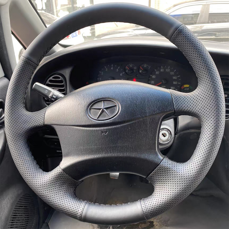 江淮老款瑞风商务车n祥和一家亲穿梭方向盘套真皮手缝全包把套专