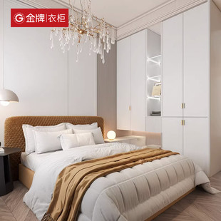 金牌衣柜家用卧室大衣橱衣帽间一门到顶柜子简易储物衣柜全屋定制