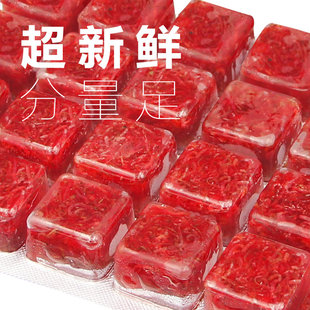 浪花牌冷冻红虫赤虫丰年虾冰冻血虫牛心汉堡热带罗汉七彩鱼食饲料