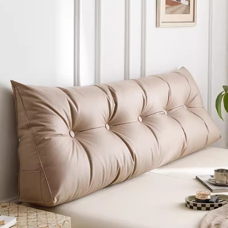 床头靠垫科技布软包靠背三角双人沙发长靠枕榻榻米卧室床上护腰垫